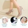 6 Paires de Coussinet Talon Chaussure en gel silicone Autocollants pour chaussures invisibles Protege Talon pour femmes et homme