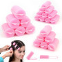 24 Pcs Bigoudis Cheveux Mousse,bigoudis en mousse auto-agrippants，Bigoudis de Coiffure Rouleau Cheveux Bigoudis，pour salon de co