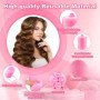 24 Pcs Bigoudis Cheveux Mousse,bigoudis en mousse auto-agrippants，Bigoudis de Coiffure Rouleau Cheveux Bigoudis，pour salon de co