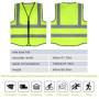 2 Pieces Gilet Fluorescent De Sécurité for Femme Men Gilet De Sécurité Haute Visibilité, Gilet Fluorescent Avec Poche Et Support