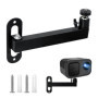 mimzemamz Support Videoprojecteur Mural, Support Projecteur Réglable Rotation à 360°, Support Retroprojecteur en Métal avec Adap