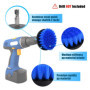 Brosse Perceuse,Brosse Nettoyage Rotative Perceuse Nettoyage Voiture Brosse Visseuse 28PCS pour Voiture, Jantes, Baignoire, Carr