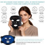 Masque LED Visage Luminothérapie,Masque de Thérapie Lumière Rouge,Masque Facial Led Visage Rajeunissant,Masque Lumière Proche In