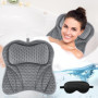 UCAMP Oreiller de Bain,Coussin de Bain avec Technologie 4D-Air-Mesh et 6 ventouses,Coussin Baignoire pour la tête,Le Cou,Le Dos 