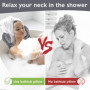 UCAMP Oreiller de Bain,Coussin de Bain avec Technologie 4D-Air-Mesh et 6 ventouses,Coussin Baignoire pour la tête,Le Cou,Le Dos 