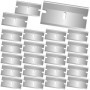 40 Lame Grattoir de Rechange en Carton de Qualité Supérieure, Haute Qualité Lames de Antirouille Acier Inoxydable pour Fenêtre/S