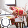 Coffret Cadeau avec Décoration en Paille, Contient Fers à Cheval en Fonte Durable avec 5 Trous de Chaque Côté, Fer à Cheval Port