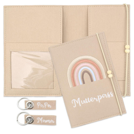 1 Pièce Étui de Protection pour Carnet de Maternité,Étui pour Passeport de Maternité en Feutre,Pochette pour Carnet de Maternité