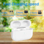 USB-C/Boitier Charge sans Fil Compatible avec Air Pods Pro 1 et Pro 2, Remplacement de Étui de Chargement avec Bouton de Couplag