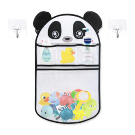 GIDWRIY Filet Jouet Bain Bebe,Rangement Jouet Bain Ee 2 X Crochets Adhésifs,Filet Jouet de Stockage,Organisateur Jouet Bain,File