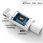 Câble iPhone 1M Lot de 2 Cable iphone charge rapide Certifié MFi Chargeur iphone Lightning vers USB Original Ultra Résistant Cab