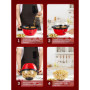 FOHERE Machine à Pop Corn, Machine a Pop Corn 3,5 L Pour la Maison, Popcorn Machine électrique Avec Sucre et Huile, Revêtement A