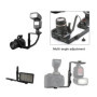 Support Flash Double Forme L - Accessoire D'appareil Photo Plaque Sabot Speedlite Métal Pour Appareil Reflex Numérique Microphon