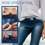 4 Pièces Rallonge Bouton Pantalon,Bouton D'extension De Taille En Denim,Ajustable Button Extenders,Eextension de bouton pour Jea