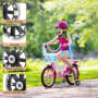 Stabilisateur Velo Enfant, Auxiliaire Roue Bicyclette, Roulette Velo Universelle pour Vélos 12-20 Pouces, Roues D'entraînement R