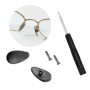 HiCycle2 Plaquettes de nez à visser en titane pur pour lunettes de soleil Oakley et Tom Ford avec vis et jeu de tournevis