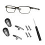 HiCycle2 Plaquettes de nez à visser en titane pur pour lunettes de soleil Oakley et Tom Ford avec vis et tournevis 12 x 7 mm