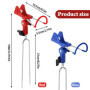 Aoreun 2 Pièces Repose Canne Supports de Canne à pêche en Acier Inoxydable Réglable à 360°, Porte Canne à Pêche Détachable Porte