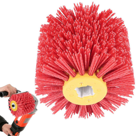 Brosses abrasives : grain 80, largeur 100 mm – Ø 120 mm | Rouleau abrasif adapté au rouleau abrasif, brosse en nylon pour machin