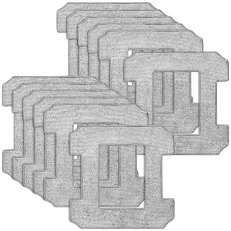 Lot de 12 chiffons de nettoyage pour Ecovacs Winbot W1/ W1 Pro/ W2 Omni/ W2, chiffons de nettoyage pour Robot nettoyeur de vitre