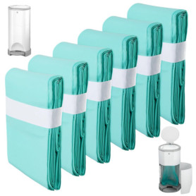 Lot de 6 recharges pour poubelle à couches - Compatible avec Korbell - 16 l - Film de recharge - Pour poubelle à couches - Anti-