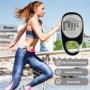 1 podomètre 3D avec clip, podomètre numérique portable, podomètre précis, sans application ni téléphone portable, podomètre, pod