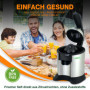 Augosma Presse-agrumes électrique de haute qualité, adapté aux oranges, citrons et pamplemousses, acier inoxydable brossé, facil