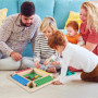 AHYDFSR Shut The Box Jeux en Bois, 8 dés 2-4 Joueurs, Jeu de Plateau en Bois, Jeu de Dés en Bois, Jeux de Mathématiques pour Enf