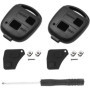 SLshiBo 2 Pièces Coque Télécommande Toyota 2 Boutons Boitier Clef Voiture Coque de Clé sans Lame Compatible avec Toyota Yaris Ra