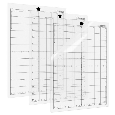 Prime Vinyl Lot de 3 tapis de découpe de rechange pour Silhouette Portrait - 30,5 x 20,3 cm - Tapis de découpe auto-adhésif