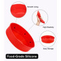 Moule Gateau Silicone, 4PCS Antiadhésif Moule Silicone Gateau Rond, Moules à Pâtisserie Réutilisables, pour Gateau Arc-en-ciel, 
