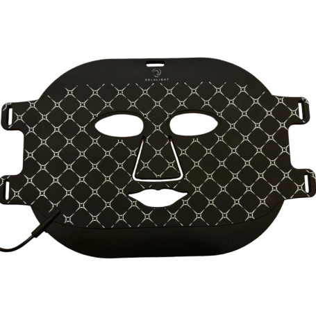 Masque de Luminothérapie LED DELULIGHT - 99 LED, 7 Couleurs, Anti-Âge, Anti-Acné, Améliore l'Élasticité de la Peau, Réduit les R