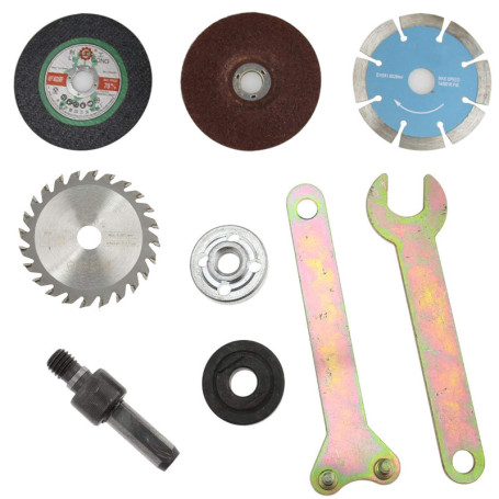 9 Pièces Bielle de Conversion de Perceuse à Main,Clé de Meuleuse D'angle,Adaptateur de Foret de Mandrin de Tige de 10 mm pour Me