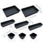 JinPhon Lot de 24 Organisateur Tiroir Cuisine Plateaux Rangement de Tiroir Séparateurs de Tiroir en Plastique Très Profond, Form