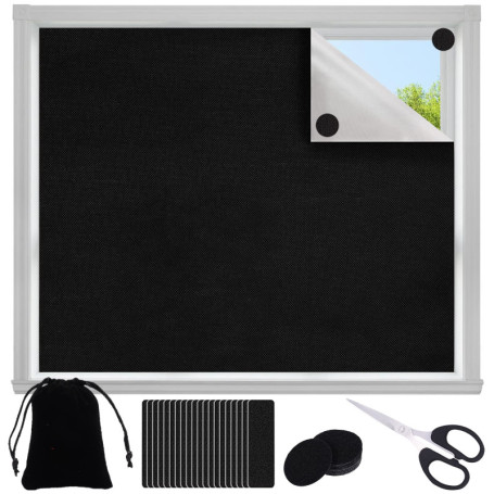 300x145cm Rideau Occultant Réglable Stores Thermique pour Chambre d'enfant, Enfants Chambre Rideaux et Draperies Léger, Sun Bloc