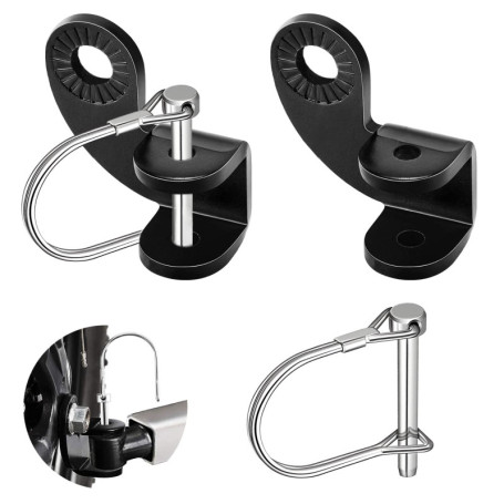 Attache Remorque Velo pour Enfant Attache-remorque Universelle pour Vélo 2 Pcs Support Attache Attelage Remorque Accessoire Velo