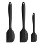 Spatule en Silicone,3 Pcs Spatules en à la Chaleur Spatule en Silicone Sspatule à Pâtisserie de Cuisine noyau en Acier Inoxydabl