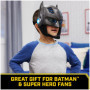 DC Comics Masque de Batman armure Up avec visière, plus de 15 sons et phrases, lumineux, piles incluses, costume de super héros,