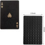 KAHEIGN 2 Jeux de Cartes à Jouer, 24k Foil Cartes de Poker étanches Cartes à Jouer en Diamant Outil de Tours de Magie Classique 