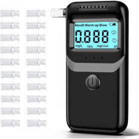 TONOS Ethylotest Electronique, Ethylotest, Ethylotest Electronique Homologué NF avec Affichage Numérique LCD Bleu, Alcotest Prof