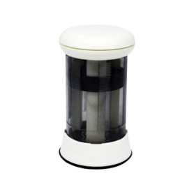 Trancheuse Râpe à Fromage Rotative en Acier Inoxydable Moulin à Râpe Fromage Disque de Coupe avec 2 Lame Tranchante ​Interchange