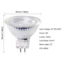 Luxvista 220V LED GU5.3 MR16 LED Blanc Chaud 3000K 5W Spot LED Remplace 50 Watt GU5.3 Projecteur Halogène MR16 Réflecteur Lampe 