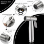 2 pièces Pulvérisateur de bidet,Douchette wc,kit de pulvérisateur de bidet en acier inoxydable,Pulvérisateurs d'hygiène personne