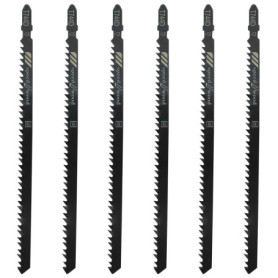 Gentpovth Ensemble de 6 Lames de Scie Sauteuse Professionnelles T744D avec Coffret en Plastique, Poignée Cam Simple en T et Lame