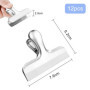Gentpovth Lot de 12 Pince Métallique Argenté, 76mm Acier inoxydable Pince à Dessin en Métal Grand, Bureau Binder Clips, Pinces P