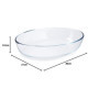 Pyrex - FO3YL - Essentials Plat à four ovale en verre - 30x21x6 cm