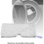 MALAYAS- 2 x Shark Steam Cleaner Mop Pocket Cleaning Pads Covers for S2901 S3501 S3502 S3601 S3701 S3901 SM200 S3455 S4501 by De