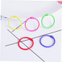Wenrescry Lot de 100 Anneau reliure, anneaux de classeur en métal de 30 mm - Multicolore - Pour scrapbooking, album photo, album