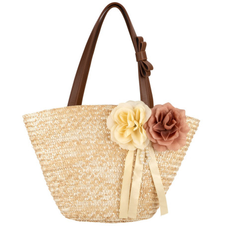 Jeesblsy Sac de Plage D'été en Paille Pour Femme Bandoulière Boho Woven Sac À Main pour Vacances Voyage Shopping