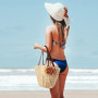 Jeesblsy Sac de Plage D'été en Paille Pour Femme Bandoulière Boho Woven Sac À Main pour Vacances Voyage Shopping